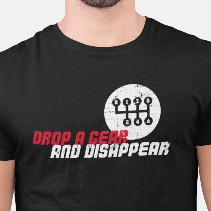 تي شيرت Drop a Gear للجنسين