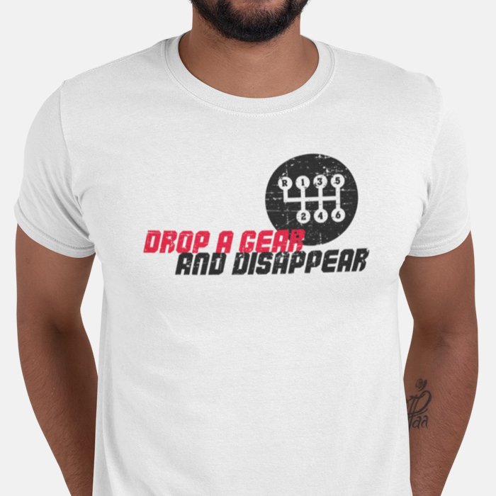 تي شيرت Drop a Gear للجنسين